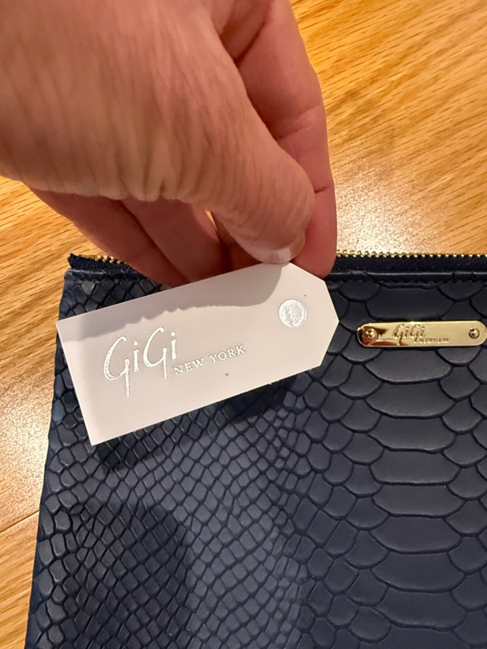 Gigi New York Clutch -  Navy - Brand New - Picture 4 of 4